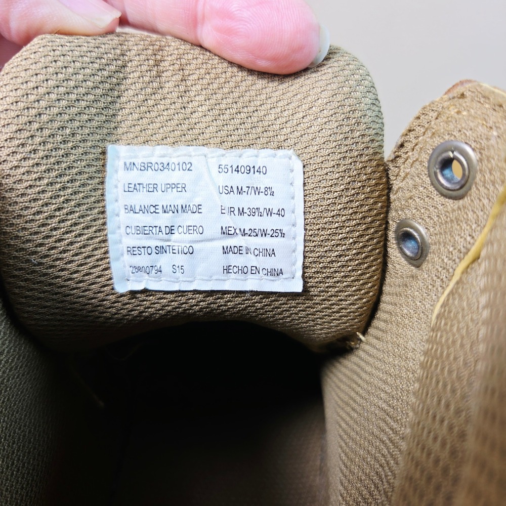 Brahma Work Boots Mens 7 Womens 8.5 Tan Suede Leather Oil Slip Resistant Utility - Picture 3 of 7